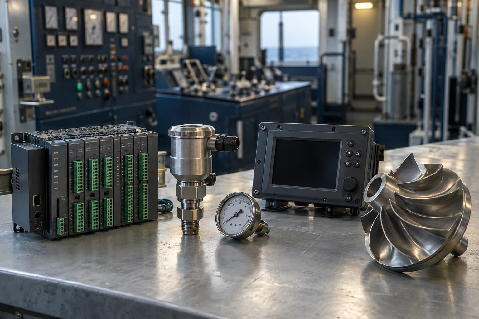 Illustrative marine automation, instruments and precision machinery spares