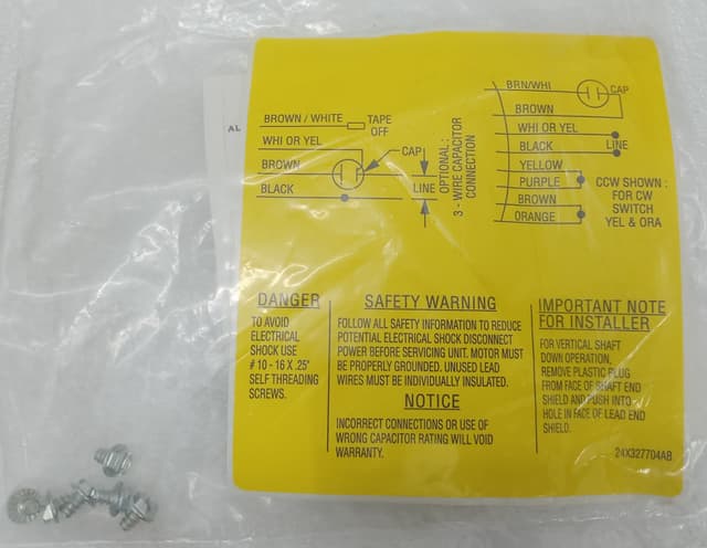 GE 5KCP39NG U724AS Motor 1/3 HP 1035 RPM / 70 C (150 F) Ambient / 5KCP39NGU724AS