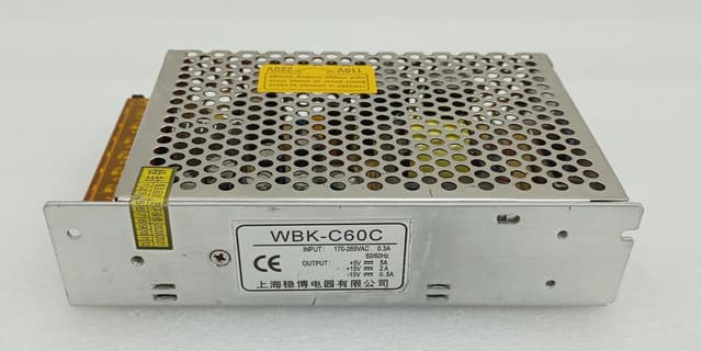 Shanghai Wenbo WBK-C60C Triple Output SMPS Power Supply +5V 5A/+15V 2A/-15V 0.5A