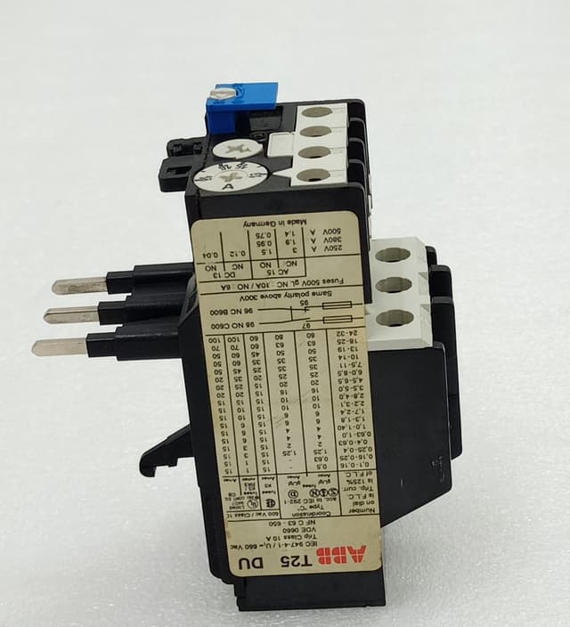 ABB T25 DU Overload Relay, Made in Germany , New