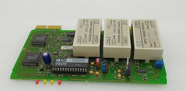 Saia-Burgess PCD4.W100 Analog I/O Module PCB w/ PCD7.W105 Input Module & PCD7.W202 Output Module