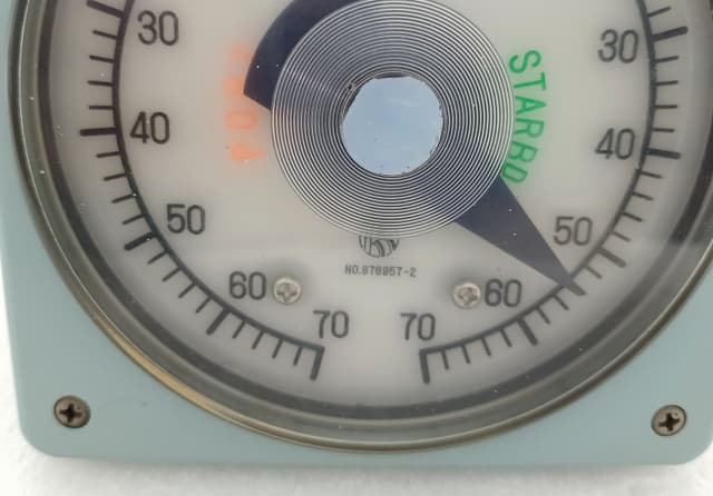 KURAMOTO Rudder Angle Indicator 70-0-70 Port/Starbd w TAMAGAWA TS4E12 Sync Motor KURAMOTO INSTRUMENT Marine Rudder Angle Indicator 70-0-70 Port/Starboard Marine Rudder Angle Indicator (RAI) KURAMOTO INSTRUMENT Marine Rudder Angle Indicator 70-0-70 Port/Starboard NO.876957-3 Vintage Marine Ship Gauge Synchro Dial / Kuramoto Tamagawa Seiki Indicator For sale is a genuine, high-grade Kuramoto Instrument Manufacturing Co., Ltd. Marine Rudder Angle Indicator loop dial face. This Japanese legacy navigation instrument features an expanded 70-0-70 degree scale for both Port (Red) and Starboard (Green) rudder position tracking. TAMAGAWA SEIKI TS4E12 Marine Synchro Rudder Angle Indicator Kuramoto 220V 70-0-70 Kuramoto Marine Rudder Gauge Meter TS4E12 Tamagawa Seiki Synchro Motor