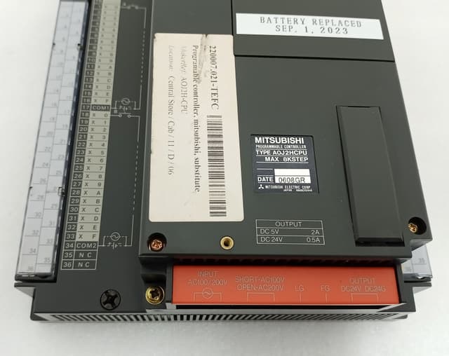 Mitsubishi MELSEC A0J2HCPU PLC CPU Module with A0J2-E56DT I/O Extension Bundle
