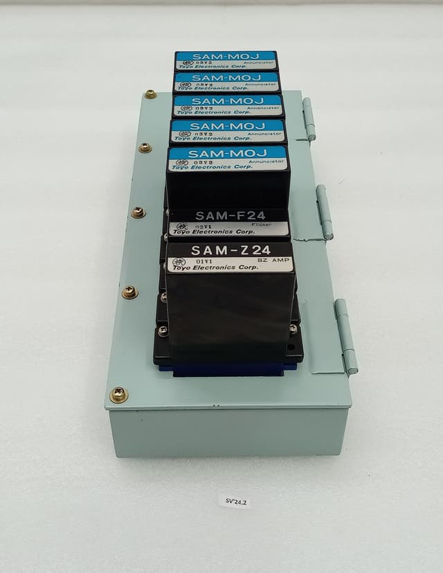 Toyo Electronics SAM Annunciator Panel Rack w 5x SAM-MOJ , SAM-F24 , SAM-Z24