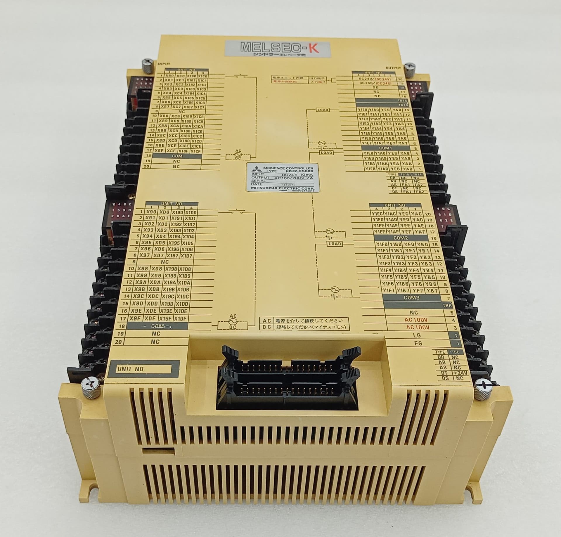 Mitsubishi K0J2-E56DR MELSEC-K series Sequence Controller In24VDC Out100200VAC