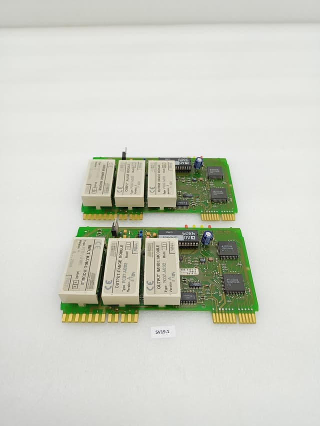 Saia-Burgess PCD4.W100 Analog I/O Module PCB w/ PCD7.W105 Input Module & PCD7.W202 Output Module