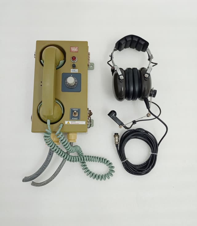 MRC LC-614G Marine Interphone Common Battery Telephone w MRC MR-2000 Headset Set