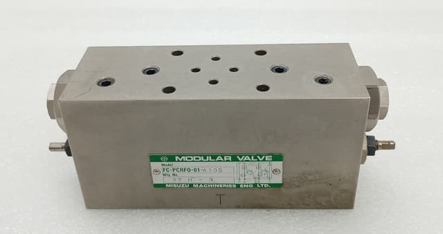 Misuzu FC-PCRFO-01-A105 Modular Valve 22H3 /MISUZU MACHINERIES FC-PCRF0-01-A 105