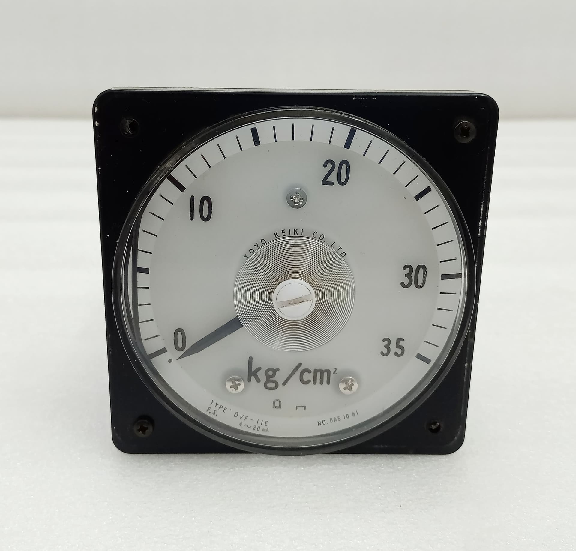 Toyo Keiki 0-35 kg/cm² Pressure Indicator Gauge DVF-11E 4–20 mA NO. BA51061 220V