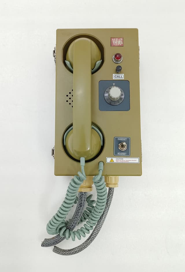 MRC LC-614G Marine Interphone Common Battery Telephone w MRC MR-2000 Headset Set
