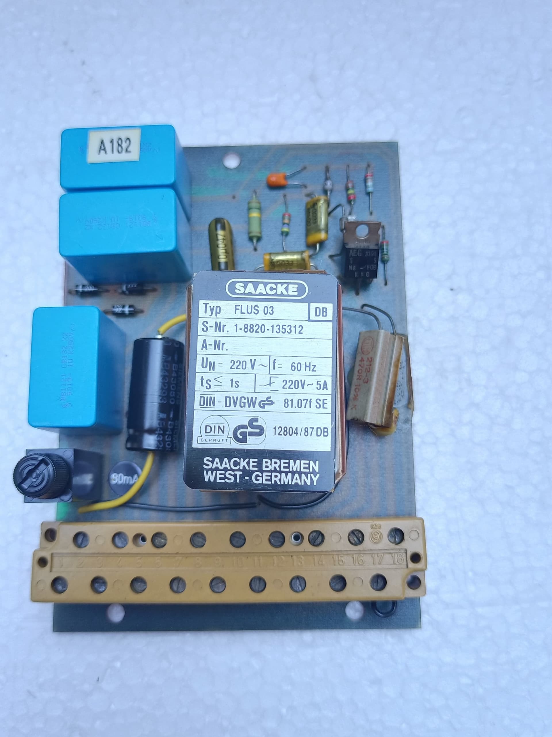 SAACKE FLUS 03 DB PCB / SAACKE S-Nr. : 1-8820-135312 / Sach – Nr : 9975 – 108239