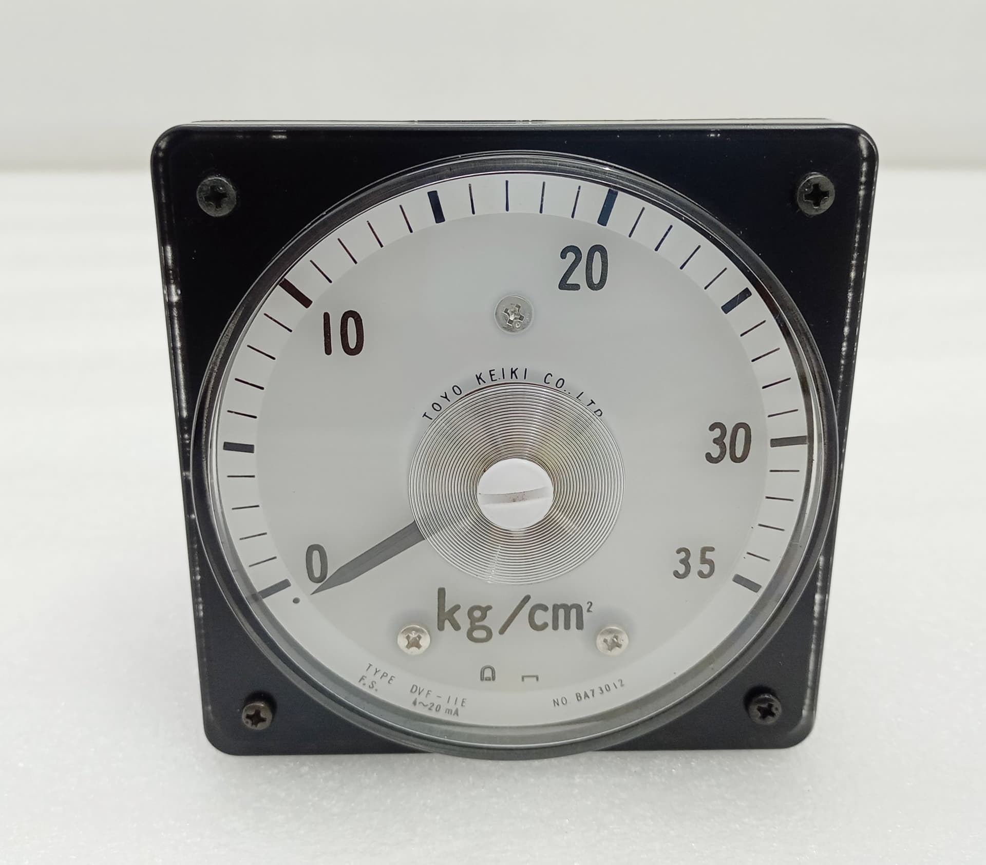 Toyo Keiki 0-35 kg/cm² Pressure Indicator Gauge DVF-11E 4–20 mA NO. BA73012 220V