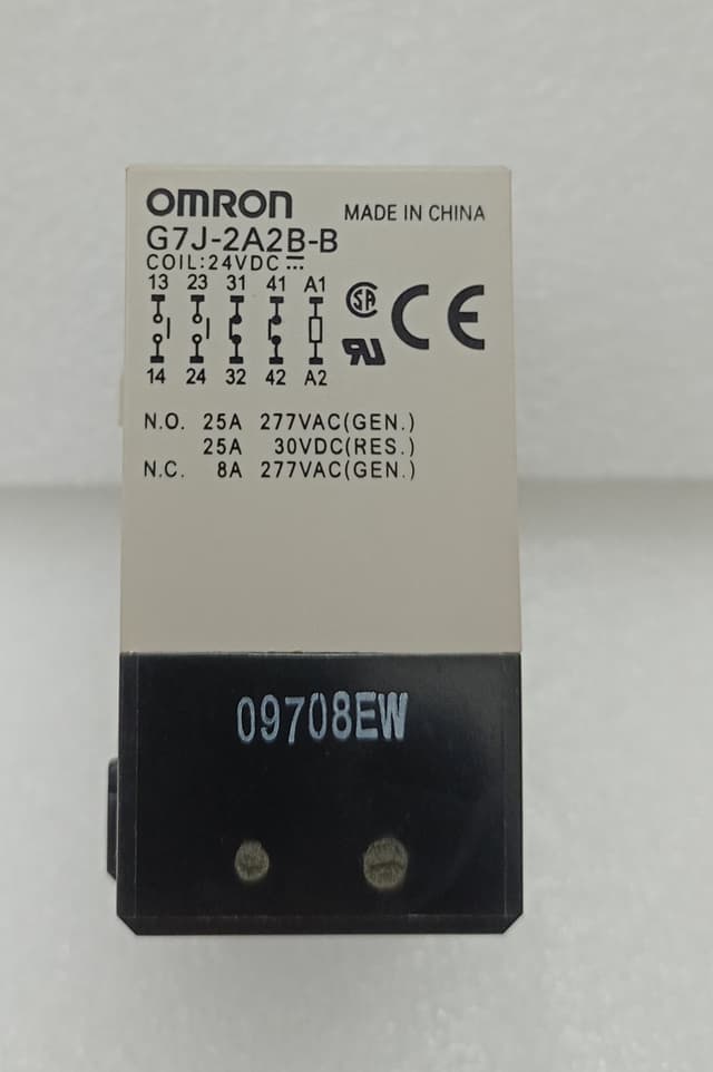 Omron G7J-2A2B-B Power Relay 24 VDC | NO 25A 277VAC , 25A 30VDC , NC 8A 277VAC
