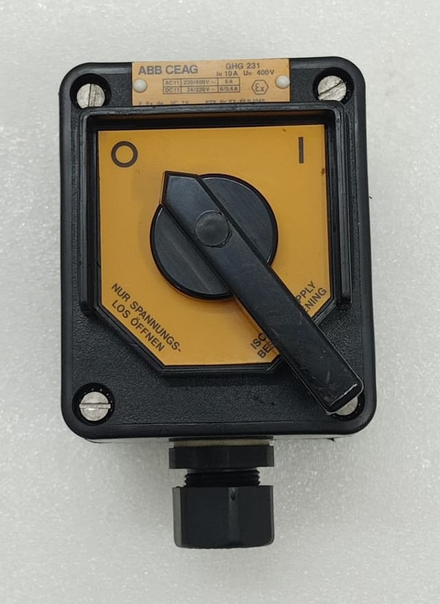 ABB CEAG GHG 231 Control Switch / ABB GHG2386065 / GHG 231 6065 V 0000 / New