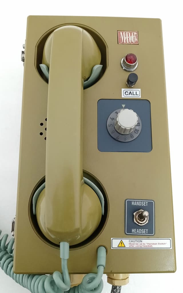 MRC LC-614G Marine Interphone Common Battery Telephone w MRC MR-2000 Headset Set