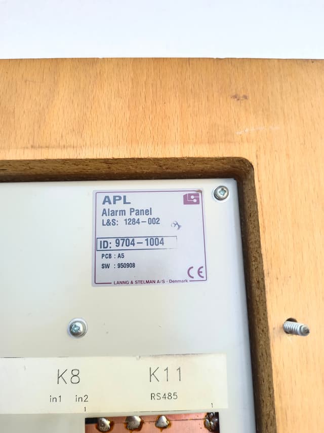 Lannig & Stelman 1284 – 002 APL Alarm Panel