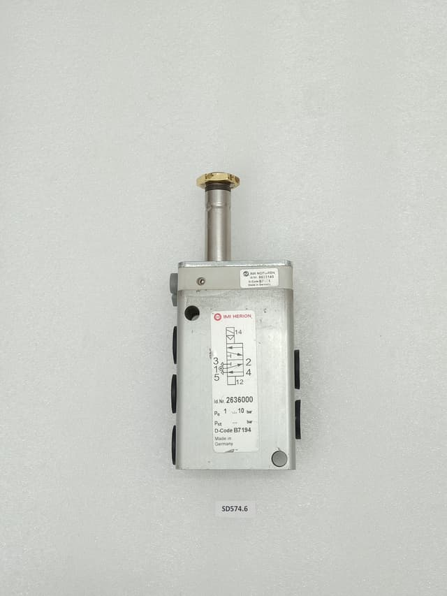 IMI Norgren Herion 2636000 Pneumatic Solenoid Valve 5/2 Way 1 - 10 bar