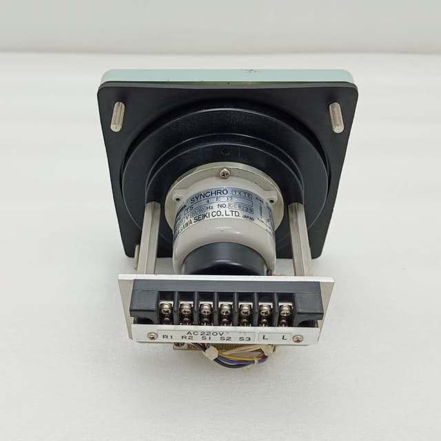 KURAMOTO Rudder Angle Indicator 70-0-70 Port/Starbd w TAMAGAWA TS4E12 Sync Motor