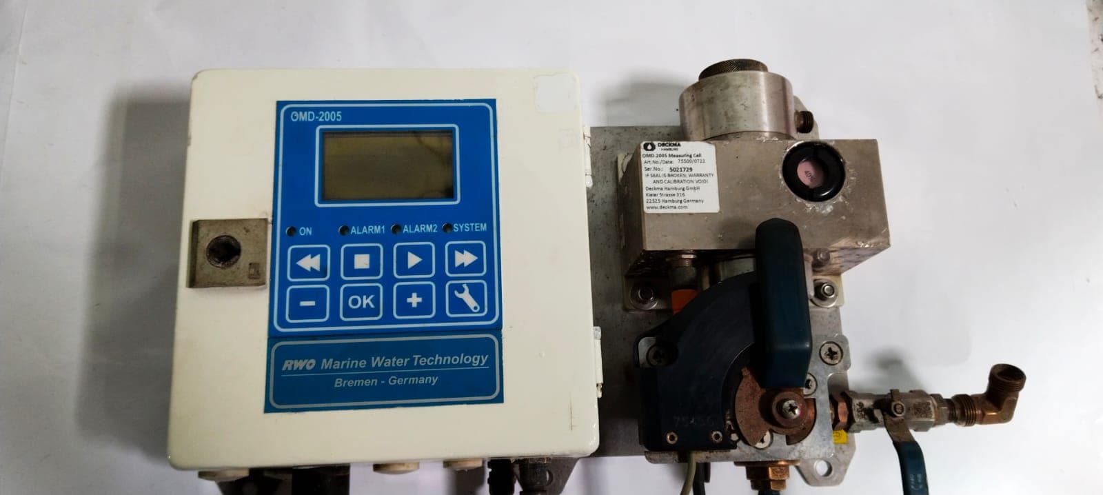 Deckma OMD-2005 Oil Content Meter / Bilge Alarm Monitor / Measuring Cell