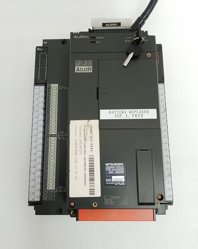 Mitsubishi MELSEC A0J2HCPU PLC CPU Module with A0J2-E56DT I/O Extension Bundle