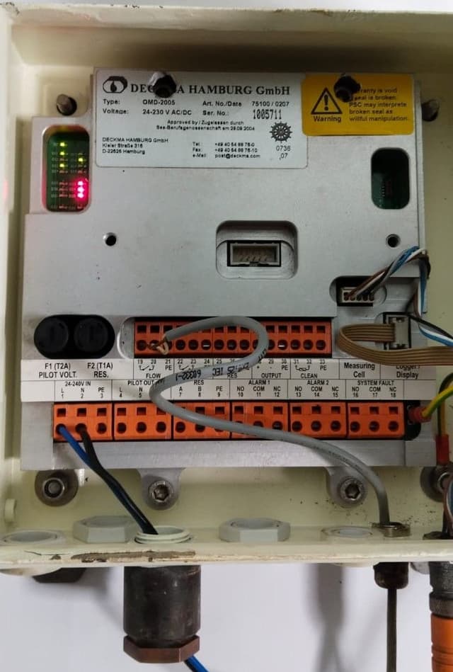 Deckma OMD-2005 Oil Content Meter / Bilge Alarm Monitor / Measuring Cell