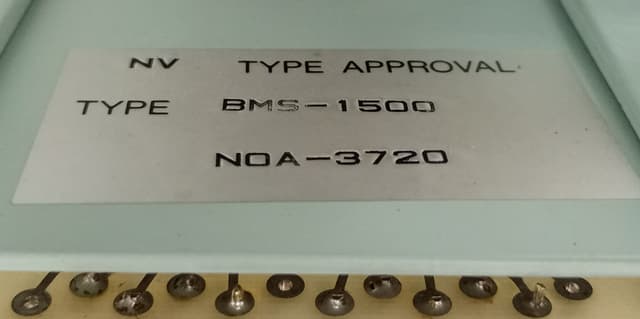 Mitsui BMS-1500 Marine Engine Control Panel /Machine No. E-7984 NV Type NOA-3720