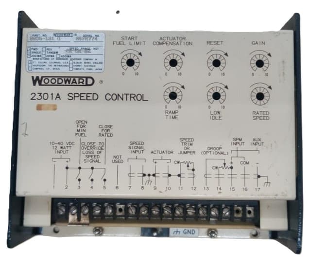 Woodward 2301A Speed Control 9905-131 G