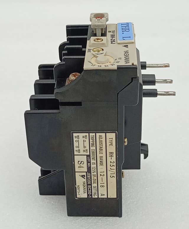 Yaskawa RH-25J Thermal Overload Relay Adj Range 12-18A / Yaskawa RH-25J/15 THR.L