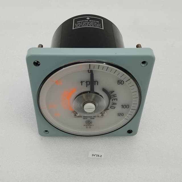 KURAMOTO Instrument 876128-2 RPM Indicator 1:1 Ahead 120-0-120 Astern / Japan #3