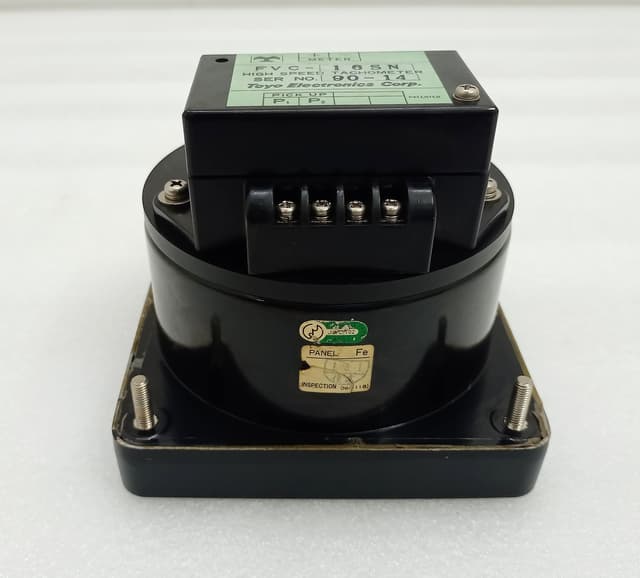 Toyo Electronics 0-16 x1000 RPM Meter DGf-110 w/ FVC-16SN HIGH SPEED TACHOMETER