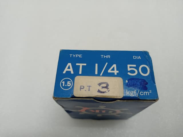 Riken Keiki 0 to 3 kg f/cm2 Pressure Gauge | D.K HYType AT THR I/4 DIA 50