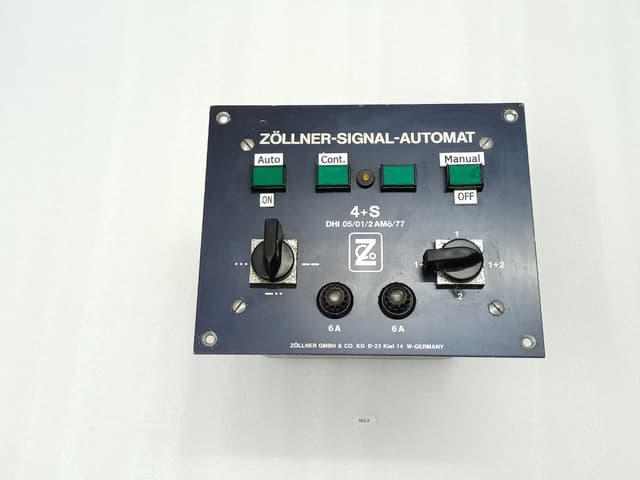 Zöllner 4+S Signal-Automat DHI 05/01/2 AMö/77 Automatic Signal Control | Type 4+S 220v 50Hz 6A