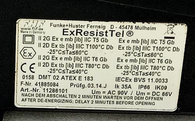 FHF ExResisTel 11286101 Telephone