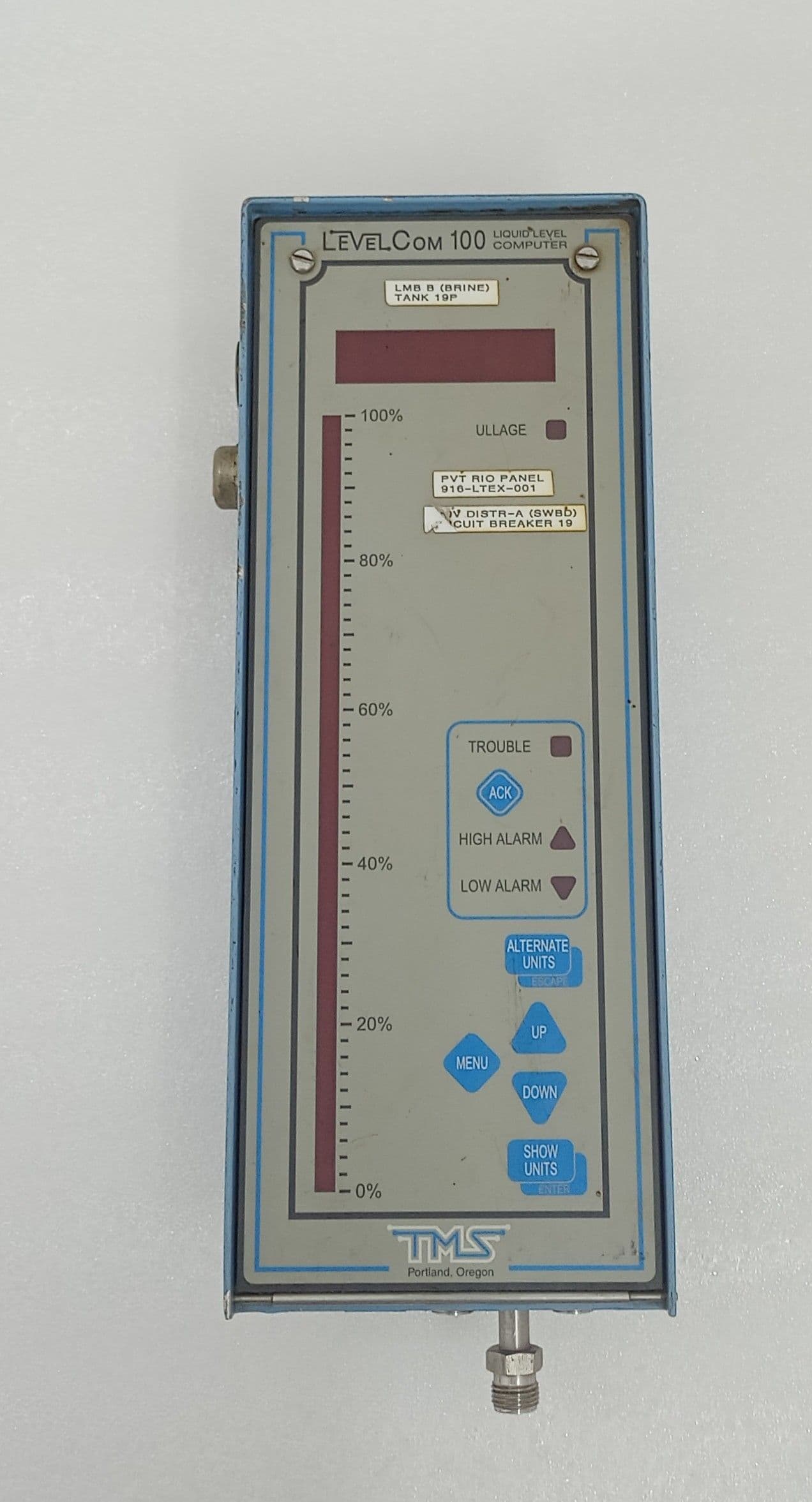 TMS LEVELCom 100 LC-100 Liquid Level Computer / Technical Marine Service LC-100