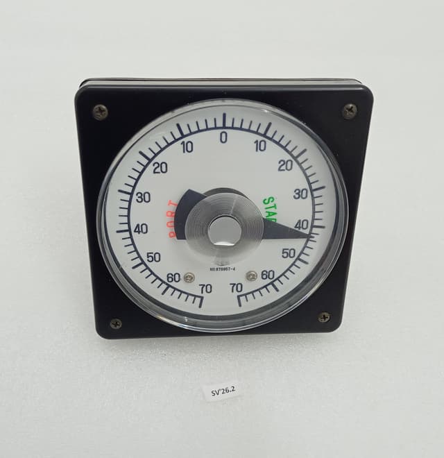 KURAMOTO Rudder Angle Indicator 70-0-70 Port-Starbd with TAMAGAWA TS4E12 Sync Motor