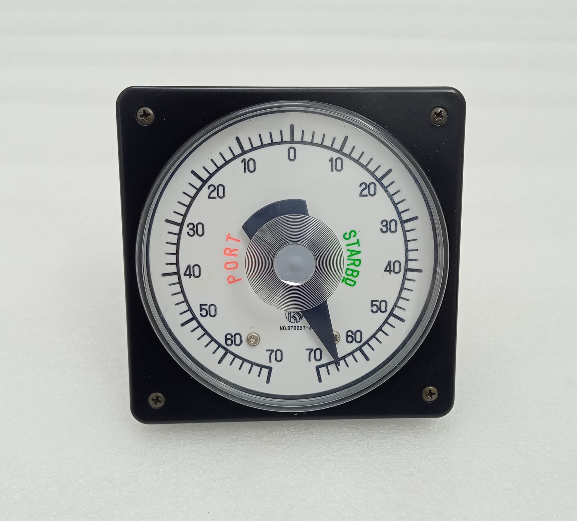 KURAMOTO Rudder Angle Indicator 70-0-70 Port-Starbd with TAMAGAWA TS4E12 Sync Motor