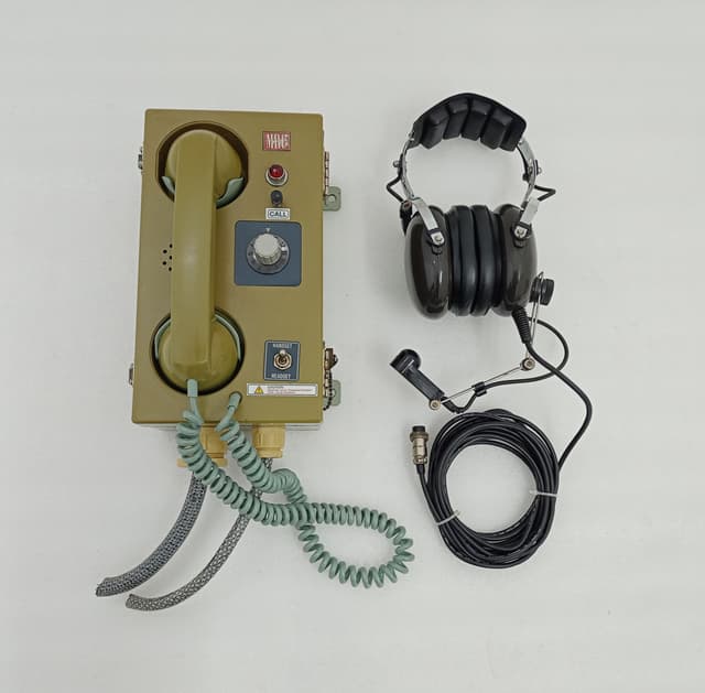 MRC LC-614G Marine Interphone Common Battery Telephone w MRC MR-2000 Headset Set