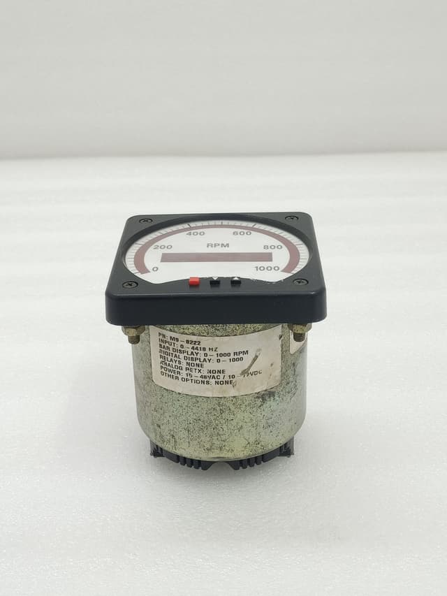 Weschler M9-8222 RPM Meter Digital Display 0-1000 Bar Display 0-1000 RPM