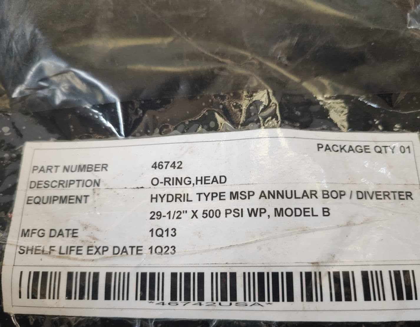 Hydril 46742 Head O-Ring