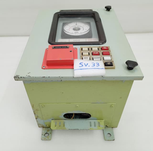 Mitsui Marine Main Engine Control Position Indicator Prop Shaft RPM 120rpm Panel