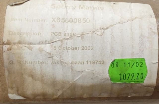 Sperry Marine X65600850 PCB / Processor Board Assy. No. X65600850 Rev 119742/005