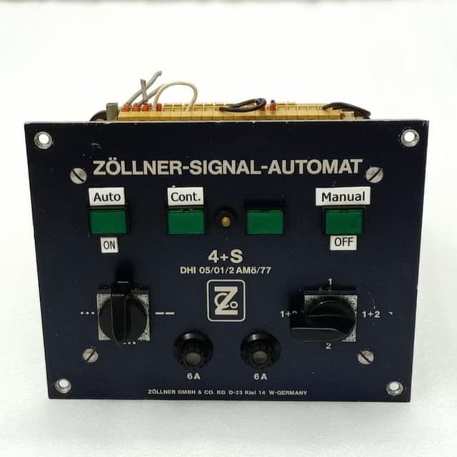 Zöllner 4+S Signal-Automat DHI 05/01/2 AMö/77 Automatic Signal Control | Type 4+S 220v 50Hz 6A
