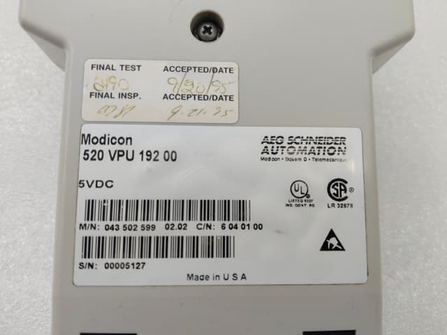 Modicon AEG 520 VPU 192 00 Service Micro Handheld Programmer 520VPU192 Schneider