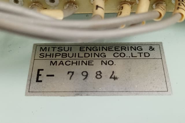 Mitsui BMS-1500 Marine Engine Control Panel /Machine No. E-7984 NV Type NOA-3720