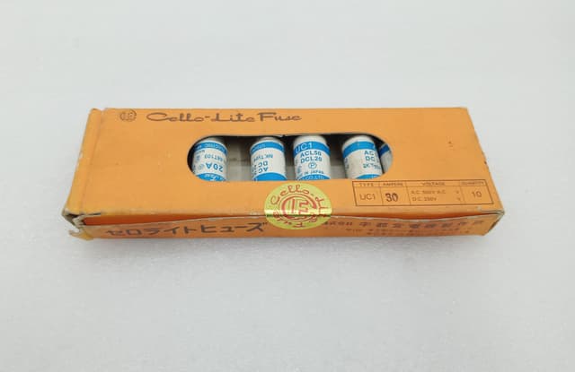 Cello-Lite UTSUNOMIYA UC1 Fuse 20A 500VAC 250VDC Box of 5 Fuse