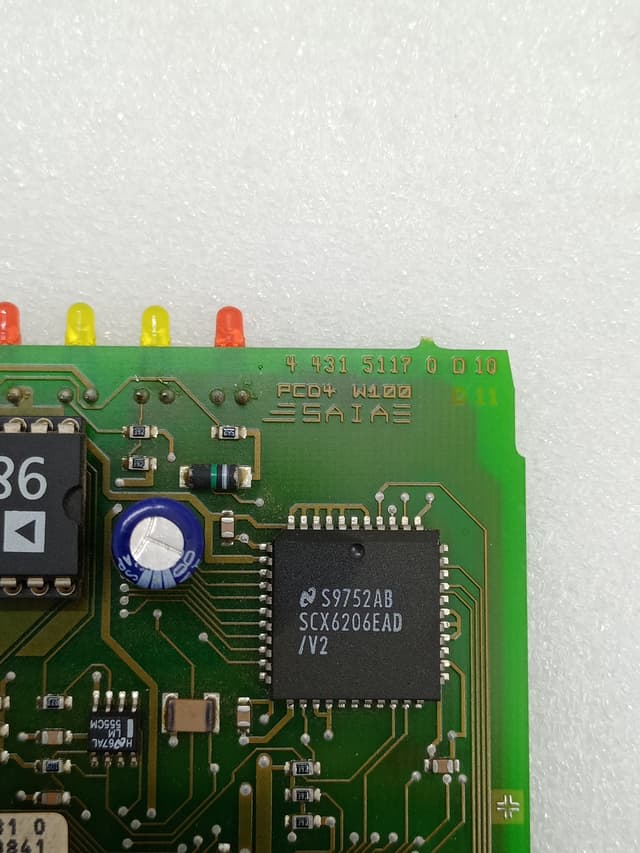 Saia-Burgess PCD4.W100 Analog I/O Module PCB w/ PCD7.W105 Input Module & PCD7.W202 Output Module