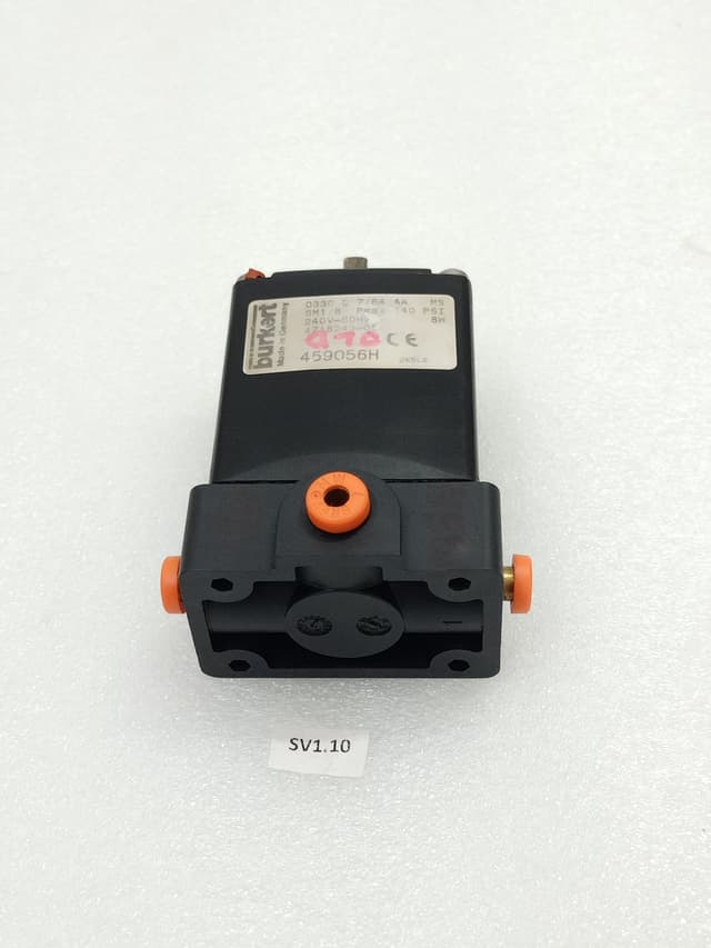 Burkert 459056H Drain Valve Activate Solenoid 240V , 4718243-05 , Pmax 40 psi