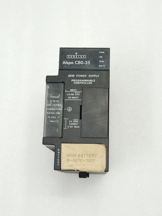 Cegelec Alspa C80-35 programmable controller power supply module ( body broken )