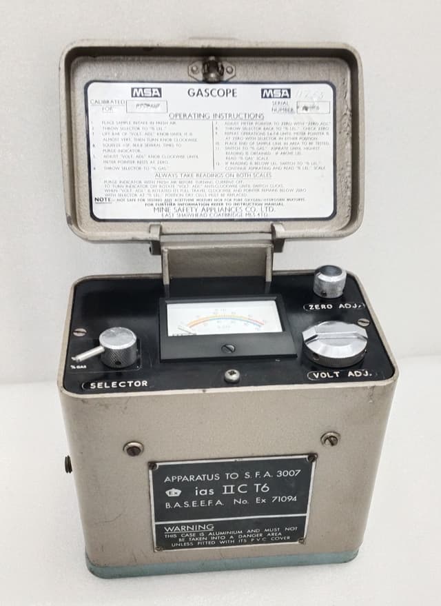 MSA Gascope Combustible Gas Indicator / MSA Gas Test Unit Calibrated for Propane