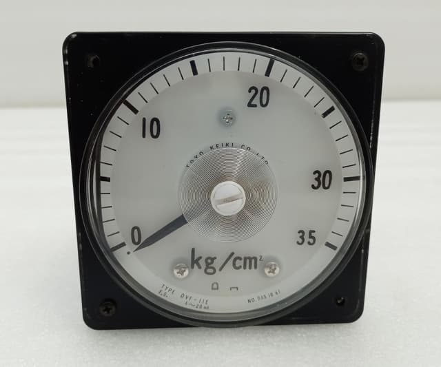 Toyo Keiki 0-35 kg/cm² Pressure Indicator Gauge DVF-11E 4–20 mA NO. BA51061 220V